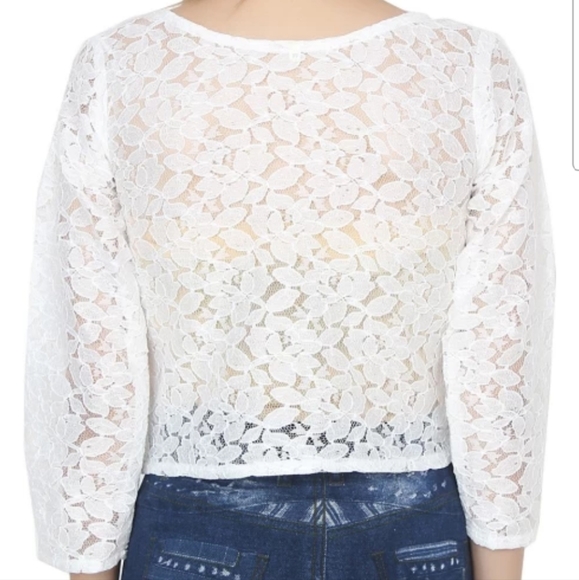 Cotton Shrug White - Picture 4 of 7